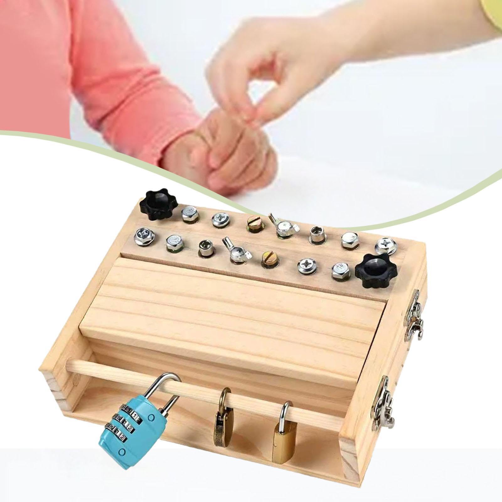F Fityle Juego de Destornilladores y Tablas para niños, Juego de Herramientas para niños, Llave Inglesa de Viaje, Tuercas y Pernos, Juguete Educativo temprano