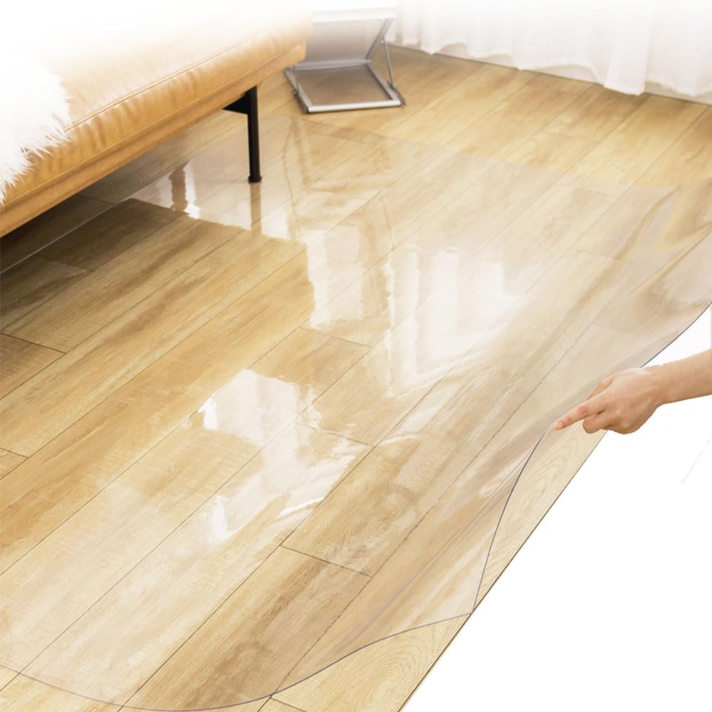 Clear Floor Mat Office Chair Mat for Hard Floors Plastic Floor Protector Mat Desk Chair Pad Easy Glide