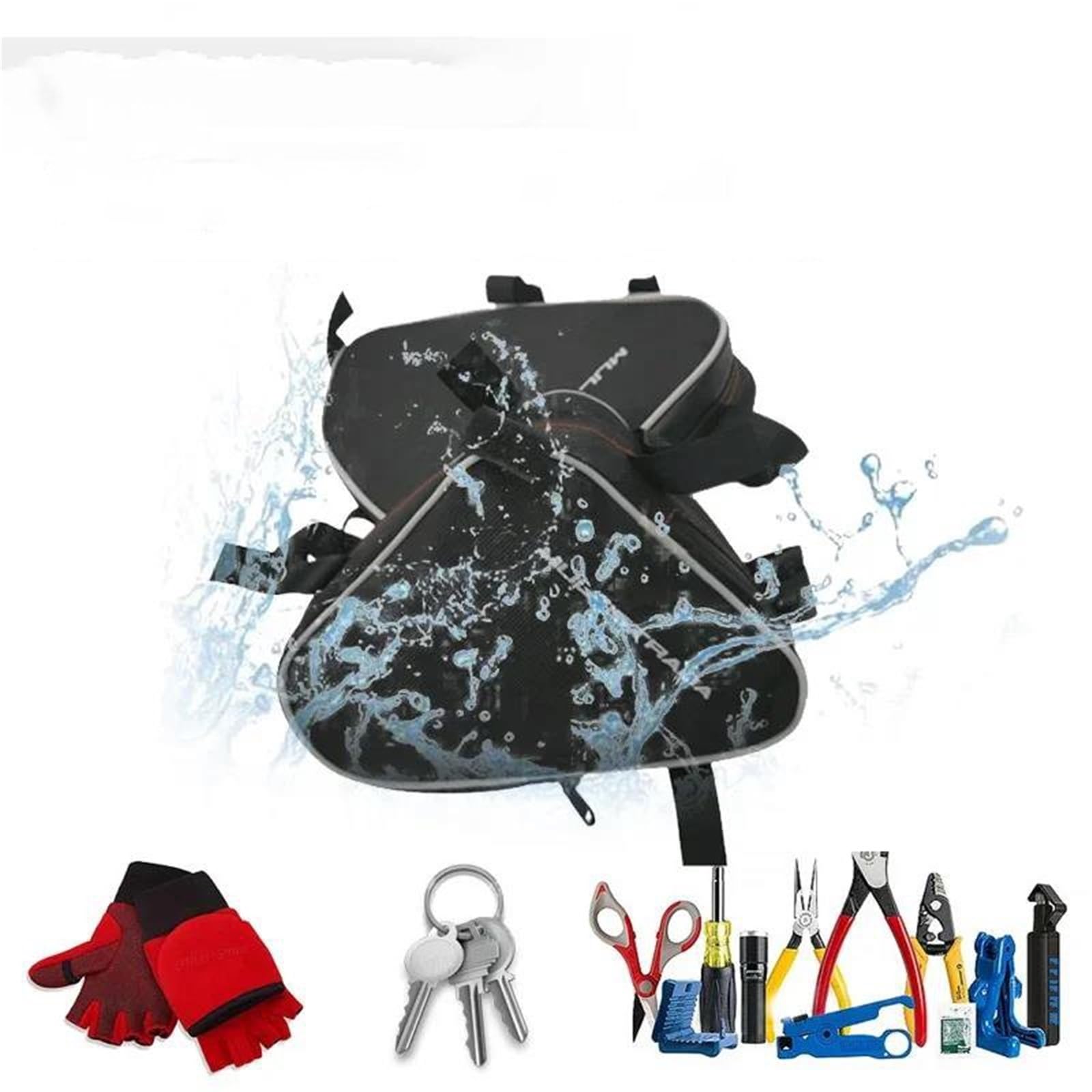 Borse per Barra Paramotore per Moto per Ducati Multistrada 1200 Pacchetto Borsa Porta Attrezzi Impermeabile per Riparazioni Borsa da Sella