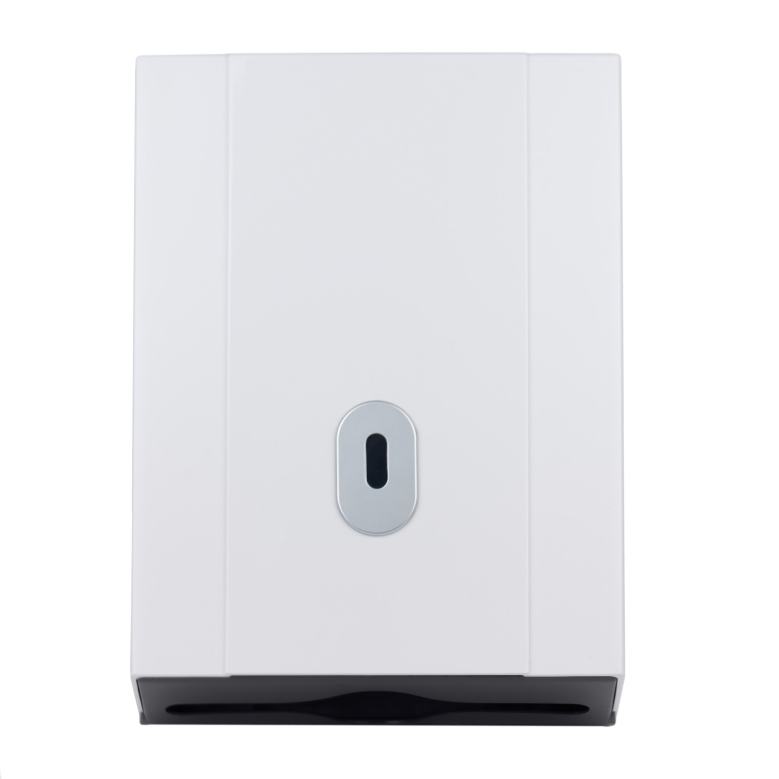Washroom Hub White Wall Mounted Paper Hand Towel Dispenser - Large Capacity - Lockable