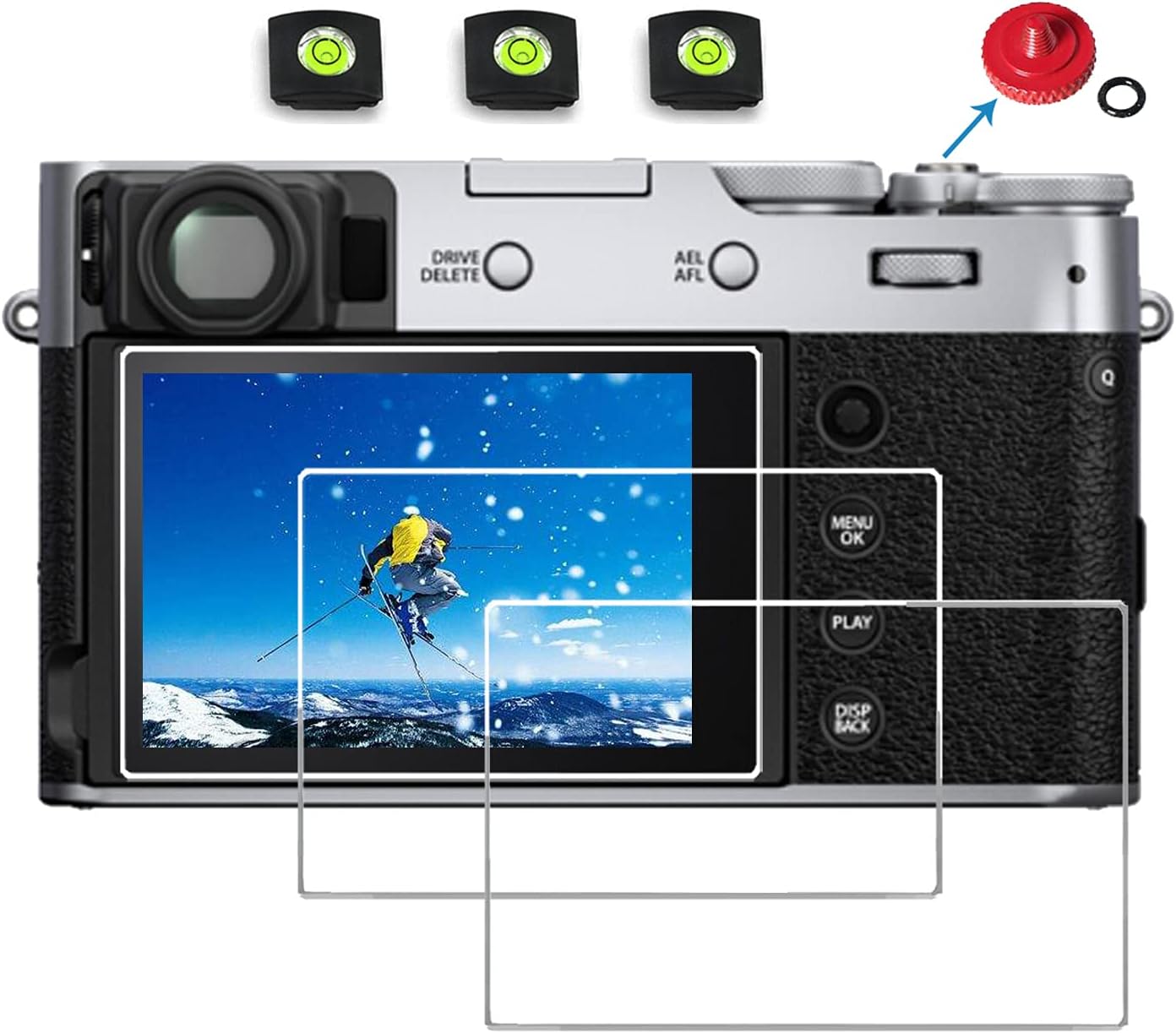 debous Glass Screen Protector Compatible Fujifilm Fuji XT4 X100V XE4