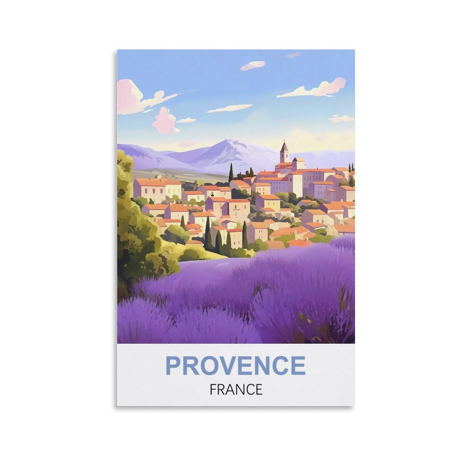Nprzm A464 Vintage Metal Tin Sign Provence France Vintage Metal Tin Sign For Cafe, Bar, Pub, Beer Club Wall Decor 20X30cm