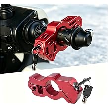 Motorcycle Lock Anti Theft for Piaggio X10 350 2012 2013 2014 2015 2016 Anti-Theft Handlebar Locks Motorcycle Locks Set Brake and Handlebar Lock,Red