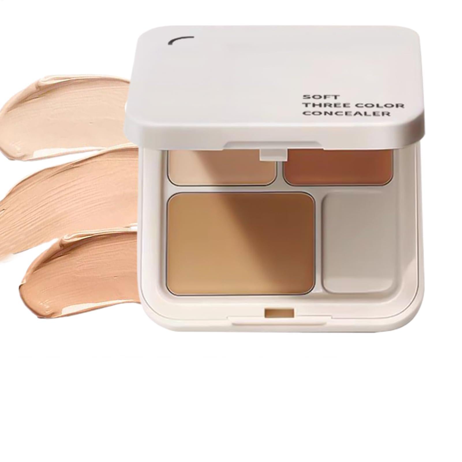 Concealer Palette 3-Color Multi-Use Pot Concealer Corrector Face Tone Foundation For Blemishes Redness Dark Circles Skin Imperfections Beauty