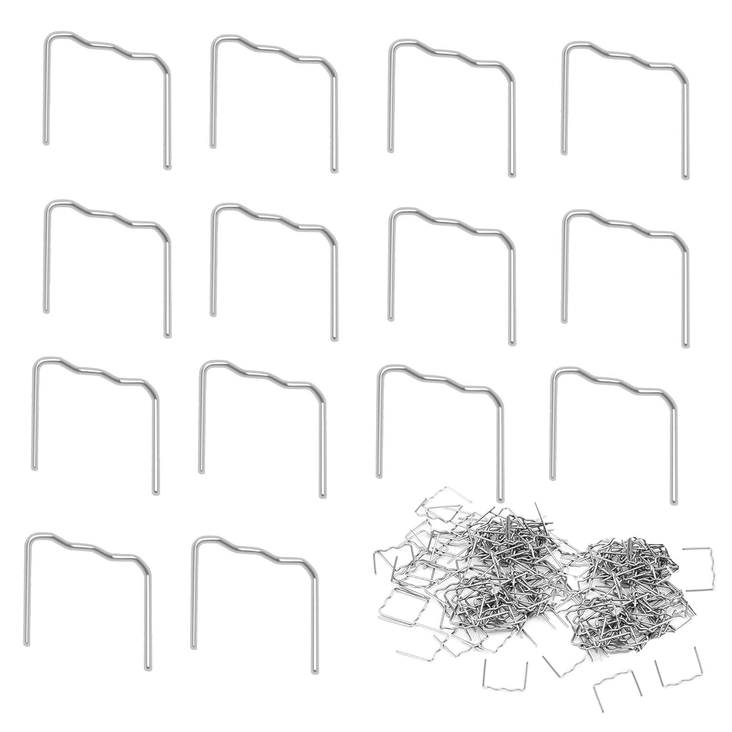 500 Pcs Hot Staples, Hot Stapler Kit Welding Rods Bumper Repair Welding Wire for Repair Machine Car Bumpers Car Bumper Repair Kit, 0.8MM Flat Corner Staples