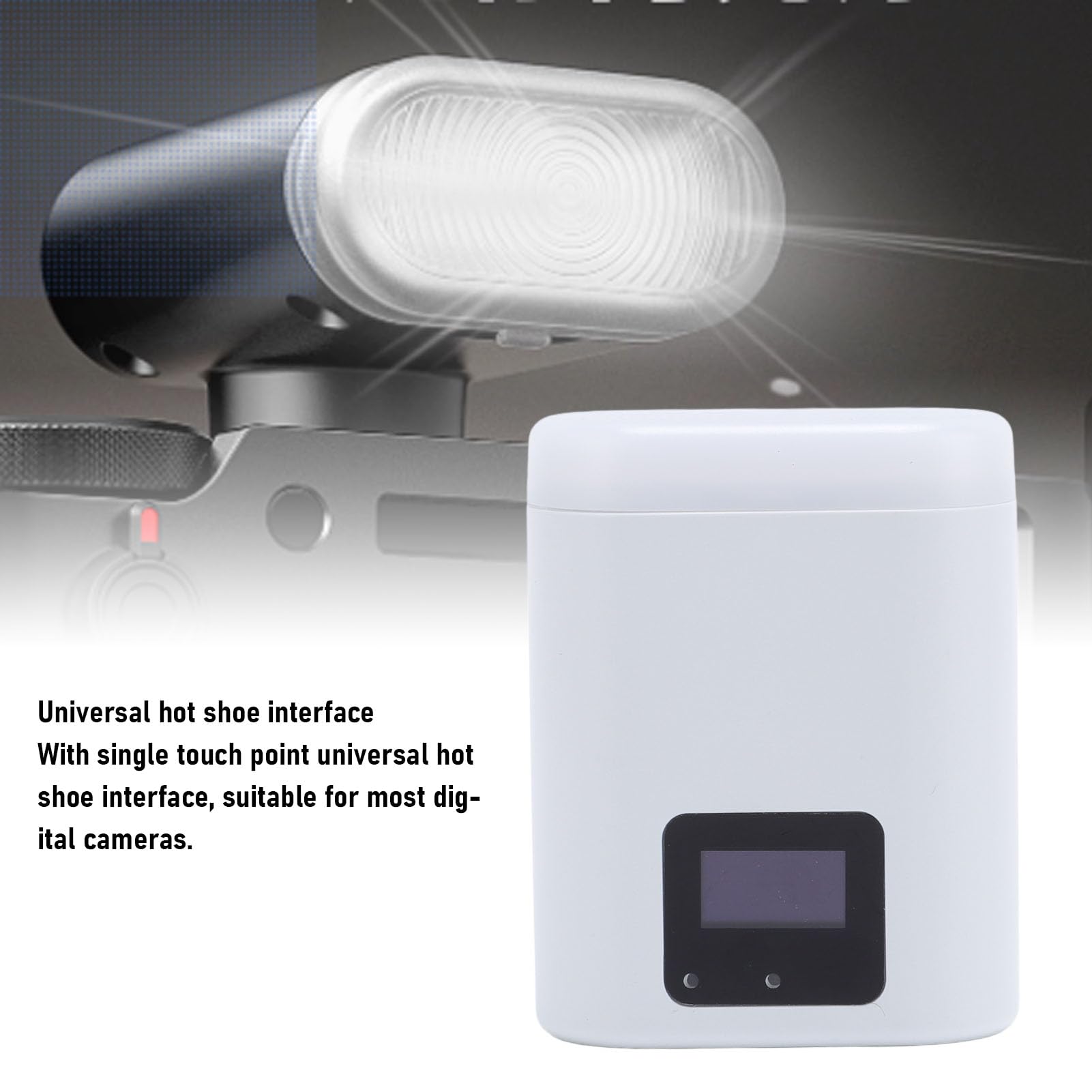 Cryfokt Flash Compacto para Cámara con Interfaz de Montaje Universal