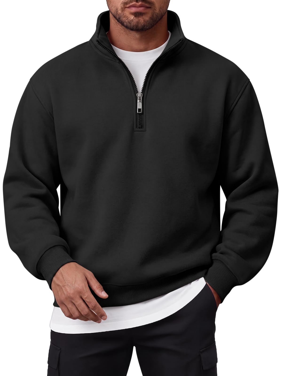 EFAN Mens Quarter Zip Pullover