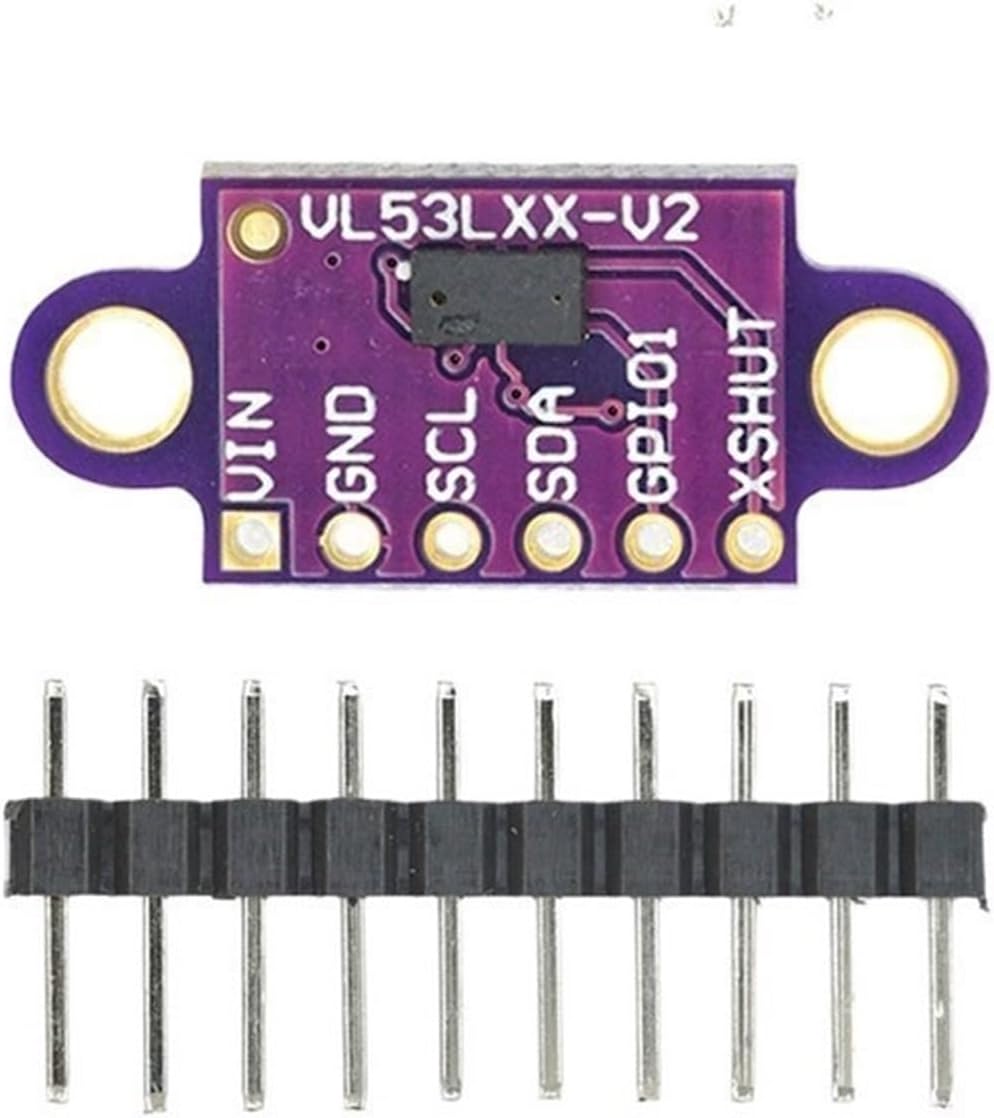 VL53L0X (ToF) Laser Ranging Sensor Breakout 940nm GY-VL53L0XV2 Laser Distance Module I2C IIC 3.3V/5V 2PCS(VL53L0X Purple)