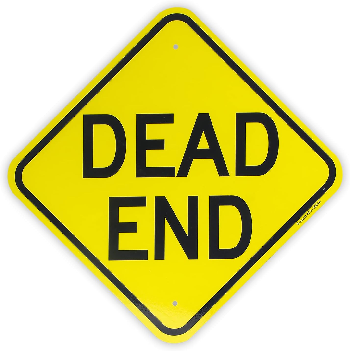 Dead End Sign，- 12"x 12" - .040 Aluminum Reflective Sign Rust Free Aluminum-UV Protected and Weatherproof