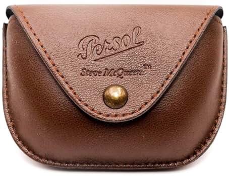 Amazon | Persol ブラウンレザー折りたたみサングラスケース +