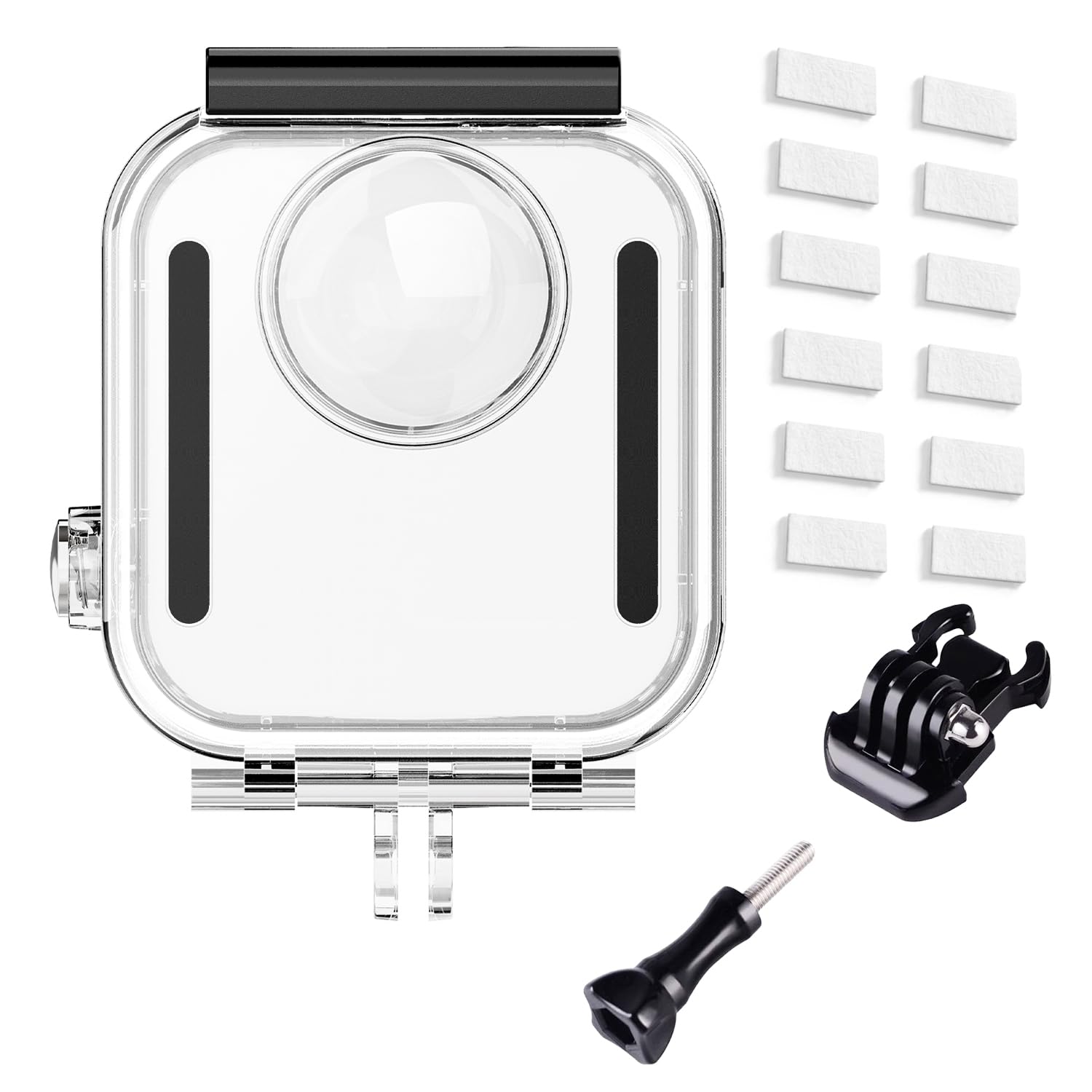 Suptig Wasserdichtes Gehäuse, Unterwassergehäuse, kompatibel mit GoPro Max 2, wasserdicht bis 45 m, perfekt zum Radfahren, Surfen, Tauchen, Skifahren und andere Aktivitäten