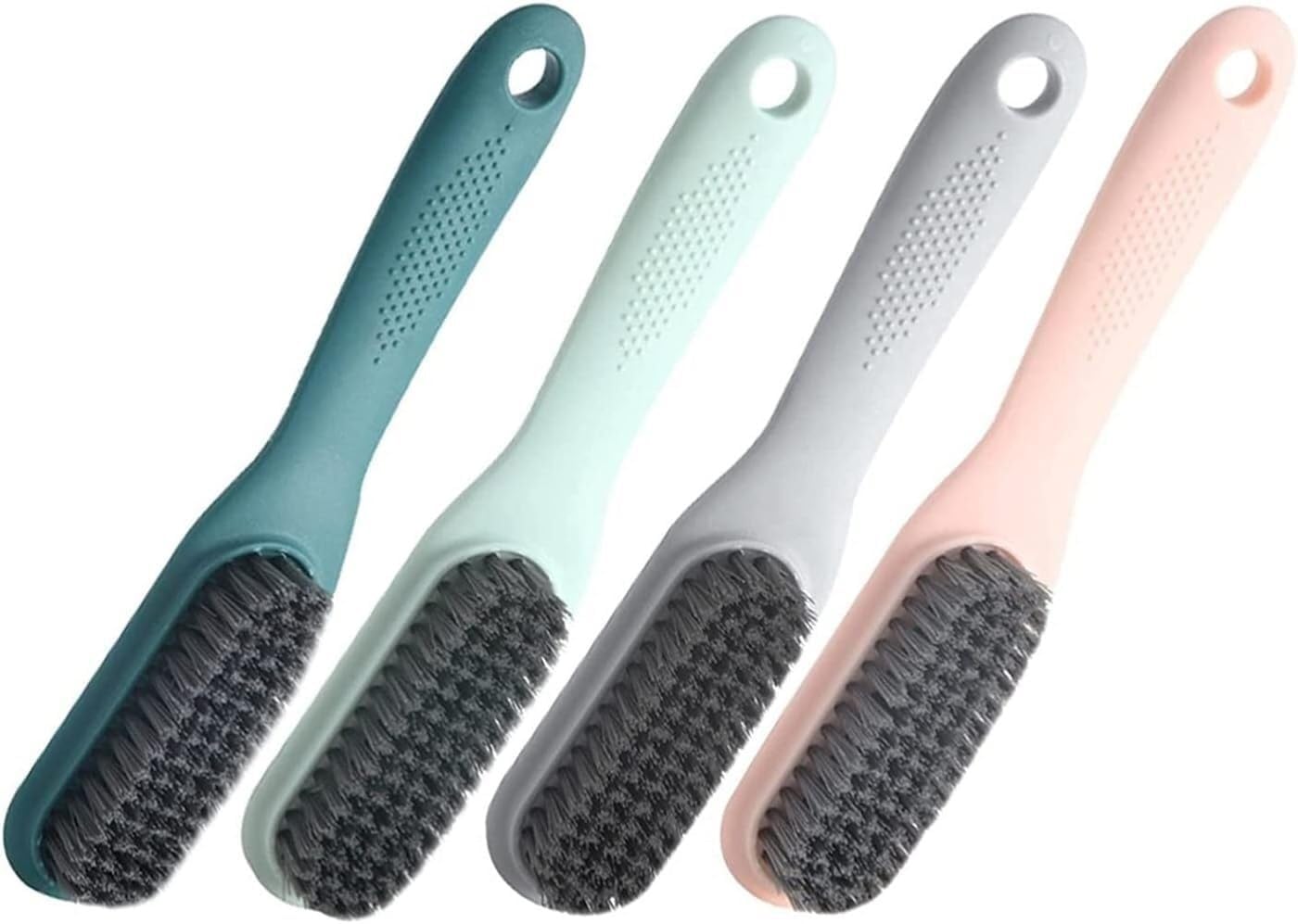 Small Scrub Brush,Cleaning Tools,Shoe Brush, 4 Pcs Long Handle Shoes Brush Housework Cleaning Brush Laundry Brush Brush