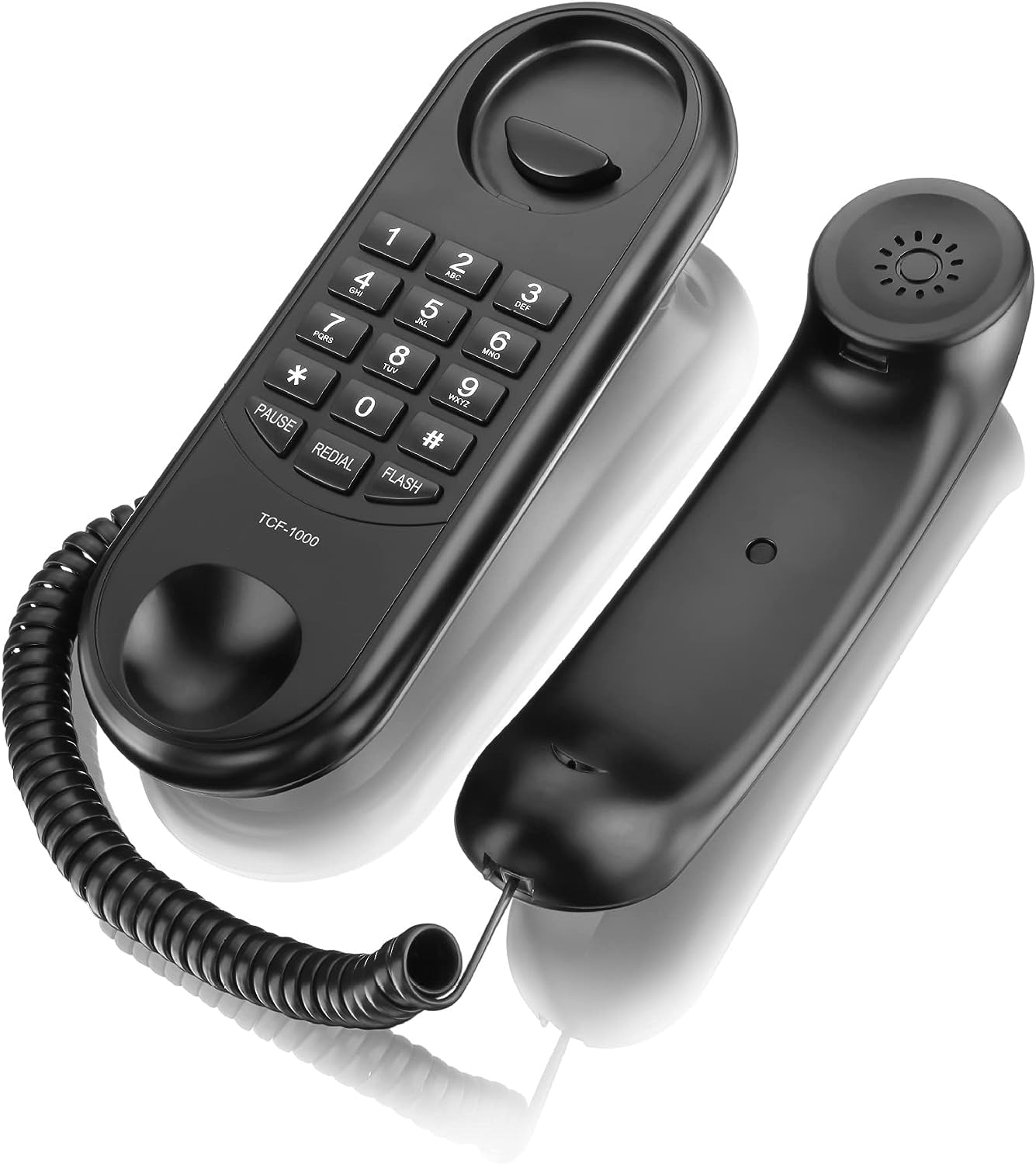 Azonee Corded Phone Landline Phones, for Home Telephones Landline Corded Wall Mountable Black Phone Used in House Hotel Office Bank Call Center for Kitchen House Office