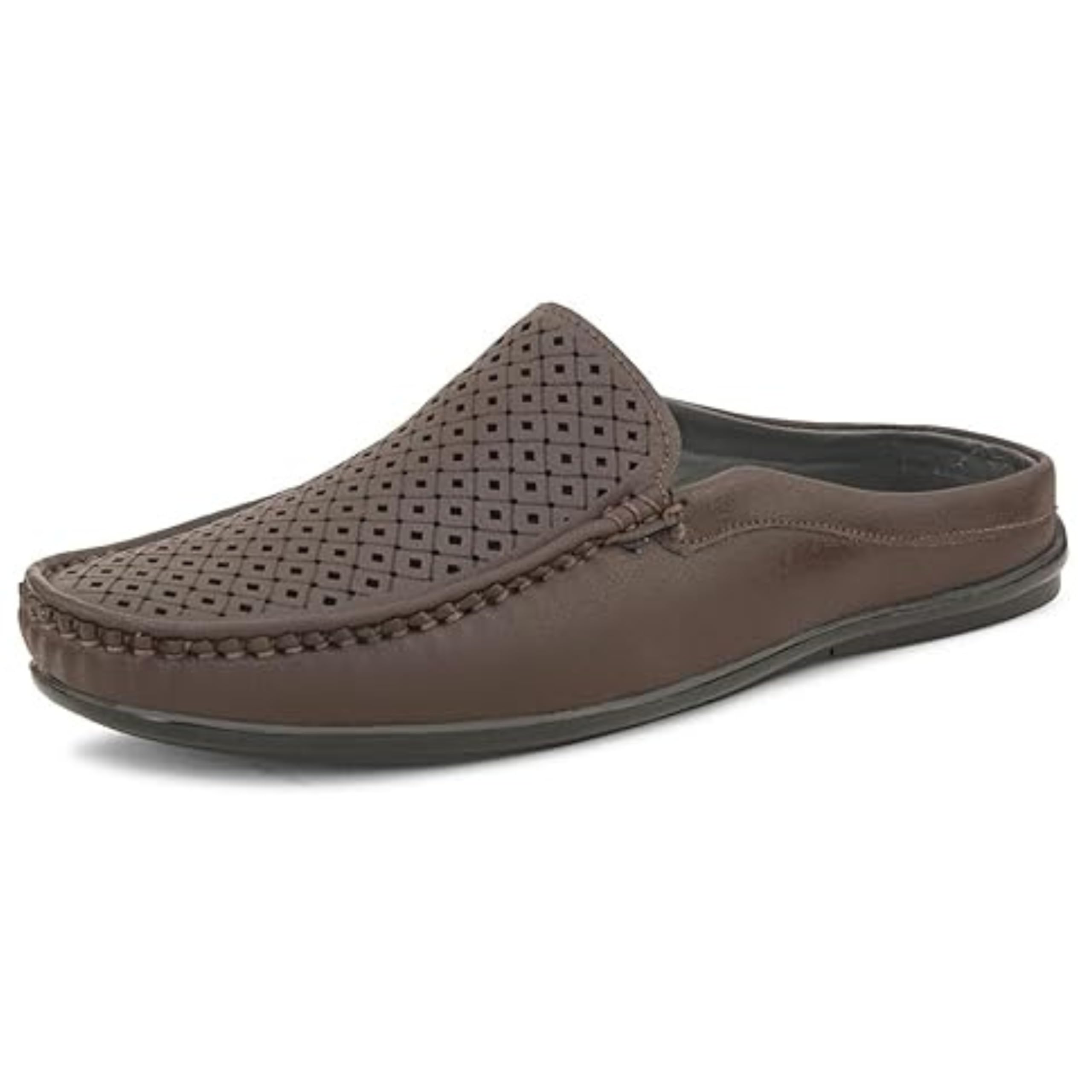 sir corbett Leather Back Open Mule Loafers Shoes for Men (Size 6 to 13)-picture-12
