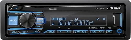 Alpine UTE-73BT Advanced Bluetooth Mech-Less Receptor de medios digitales (no reproduce CD)