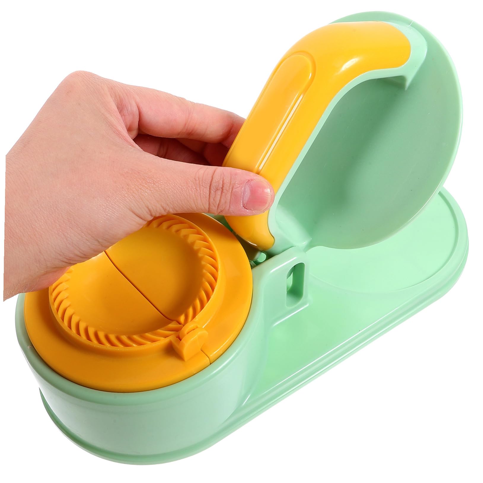 Amosfun 5 Pz produttore di gnocchi perogies venditore pierogi mini portatile siopao set cucina attrezzi cucina tortillero ravioli involucri di gnocchi pratico pressa per gnocchi AbS Green