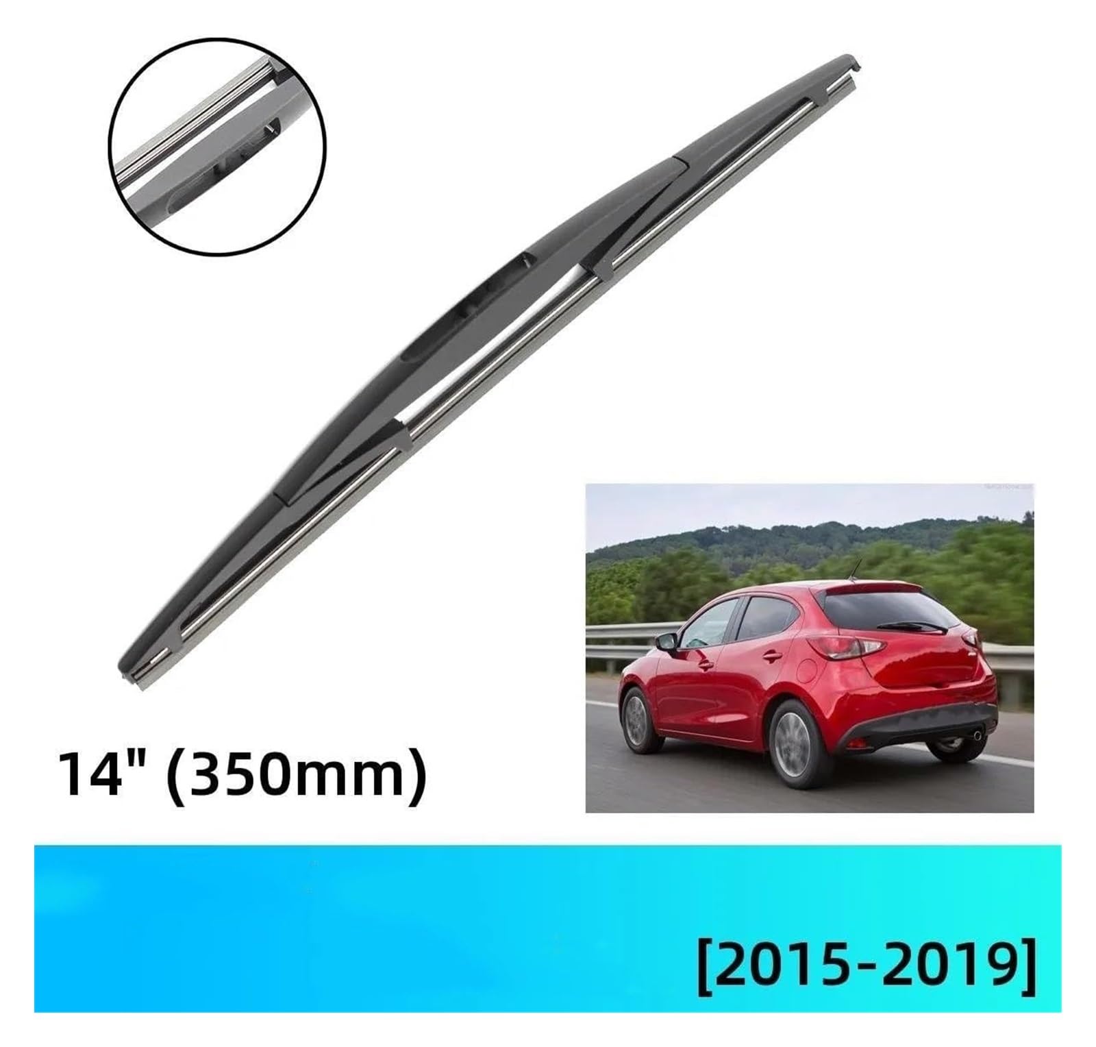 Spazzole Tergicristallo Per Mazda 2 Per Demio DJ 2015 2016 2017 2018 2019 Anteriore Posteriore Spazzole Tergicristallo Spazzole JU Gancio Spazzole Tergicristallo Auto
