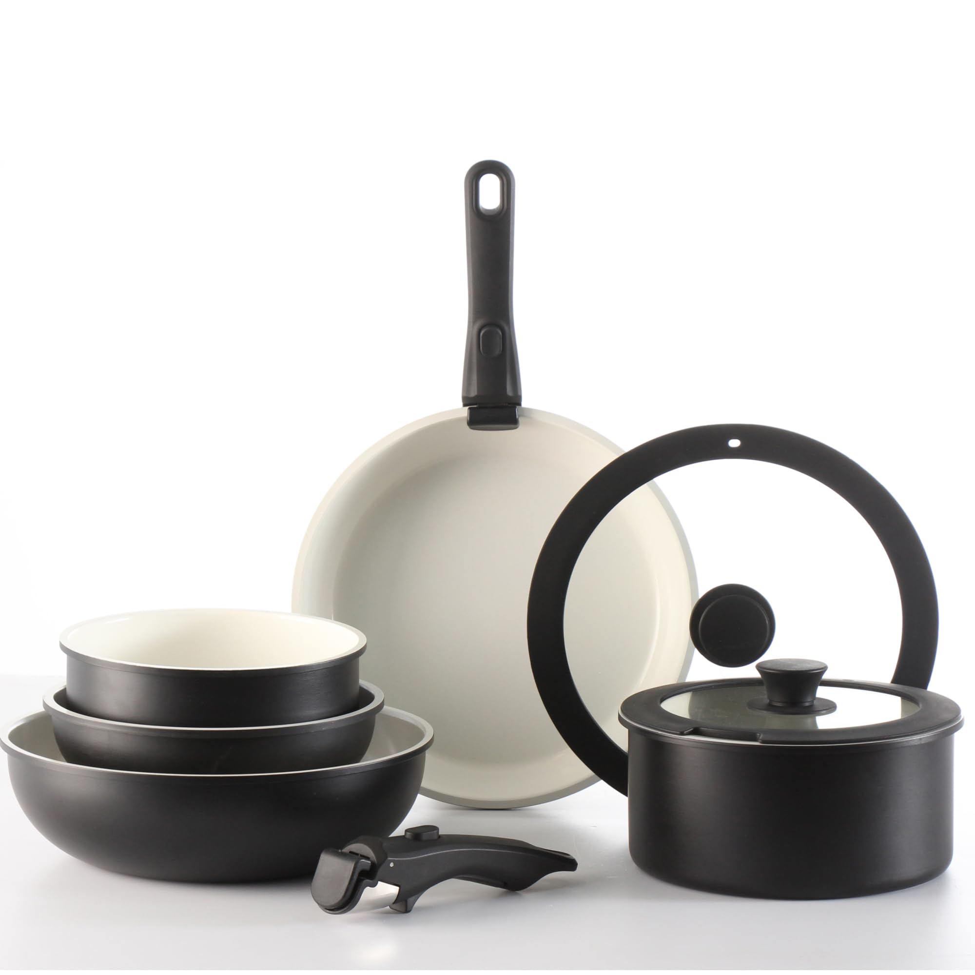 Amazon.com: Daniks 9-Piece Nonstick Cookware Set, Ceramic