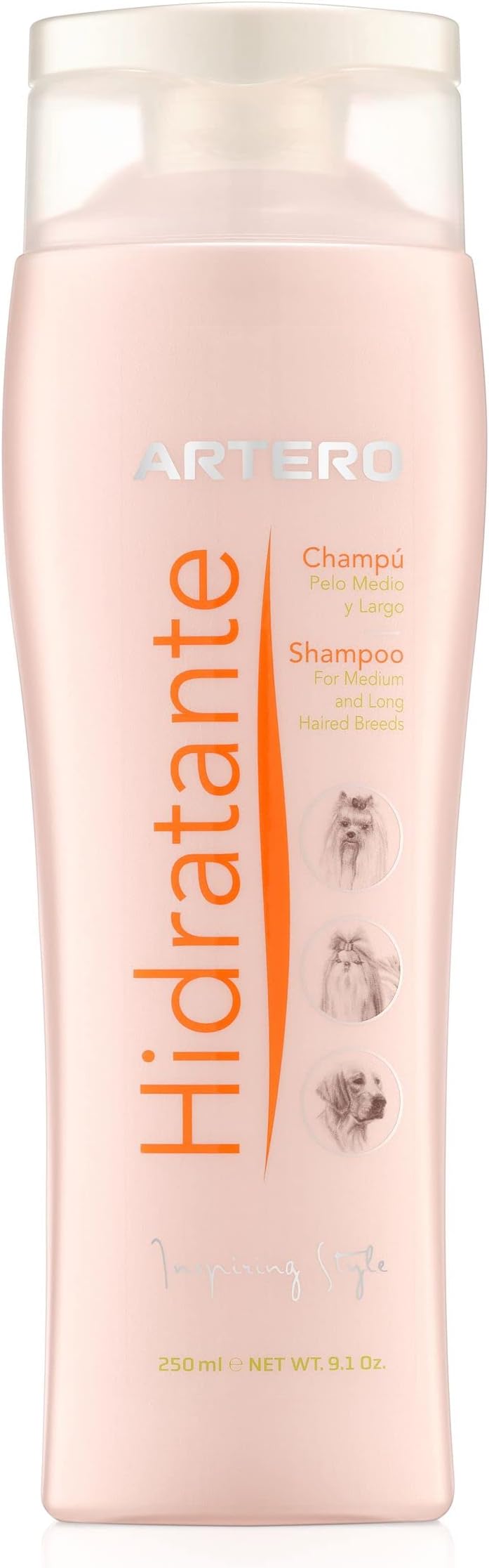 ARTERO Hidratante Shampoo. Moisturizing and Nourishing Shampoo for Dogs and Cats – Restores Dry, Fragile Hair and Improves Coat Health
