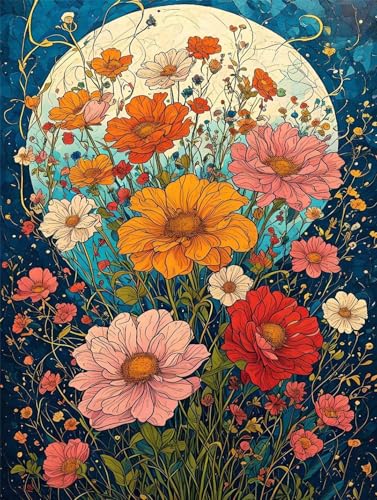 Broderie Diamant Fleur de lune R5673 Kit de Peinture Diamant 5d Adulte Haute Définition