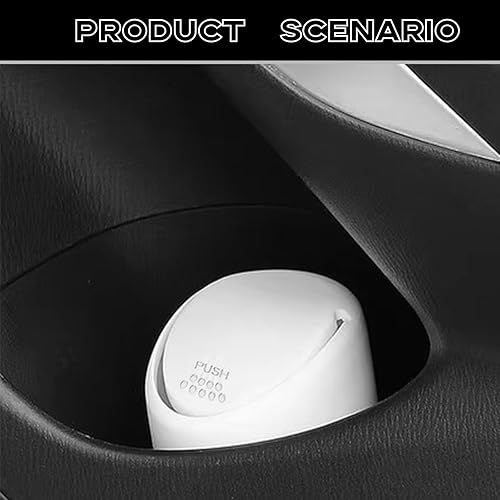 Miniatura 7 de Bote de basura para automóvil con tapa, mini contenedor de basura de silicona para automóvil, taza de basura para puerta lateral, se adapta a la