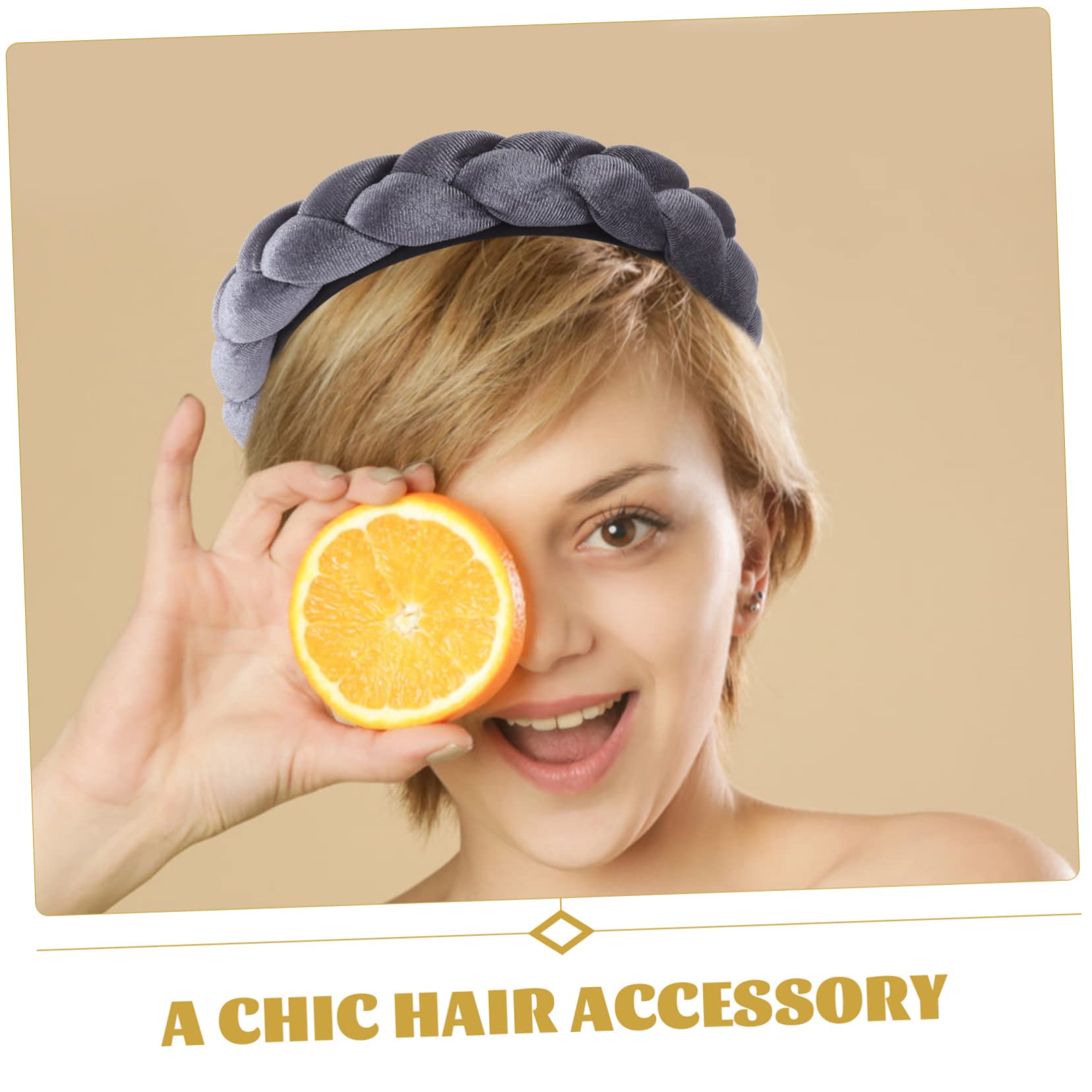 FOMIYES 3piezas Diadema Ancha Acolchada Vintage Para Mujer Diadema Retro De Pelo Trenzado Para Cuidado Piel Para Fiestas y Uso Diario