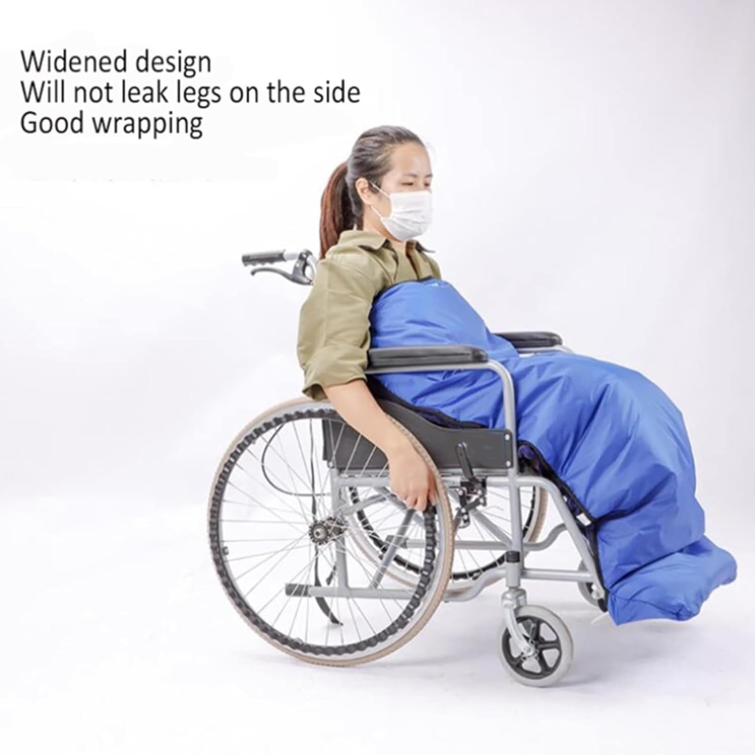Manta para Silla de Ruedas para Mayor Calidez y Comodidad Manta acogedora para Silla de Ruedas Manta para piernas Manta con Cremallera para Regazo Manta para Personas Mayores Manta
