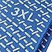 XXXL Blue Slip Stop Non-Skid Slipper Socks (12 Pairs) (Extra Wide Bariatric)