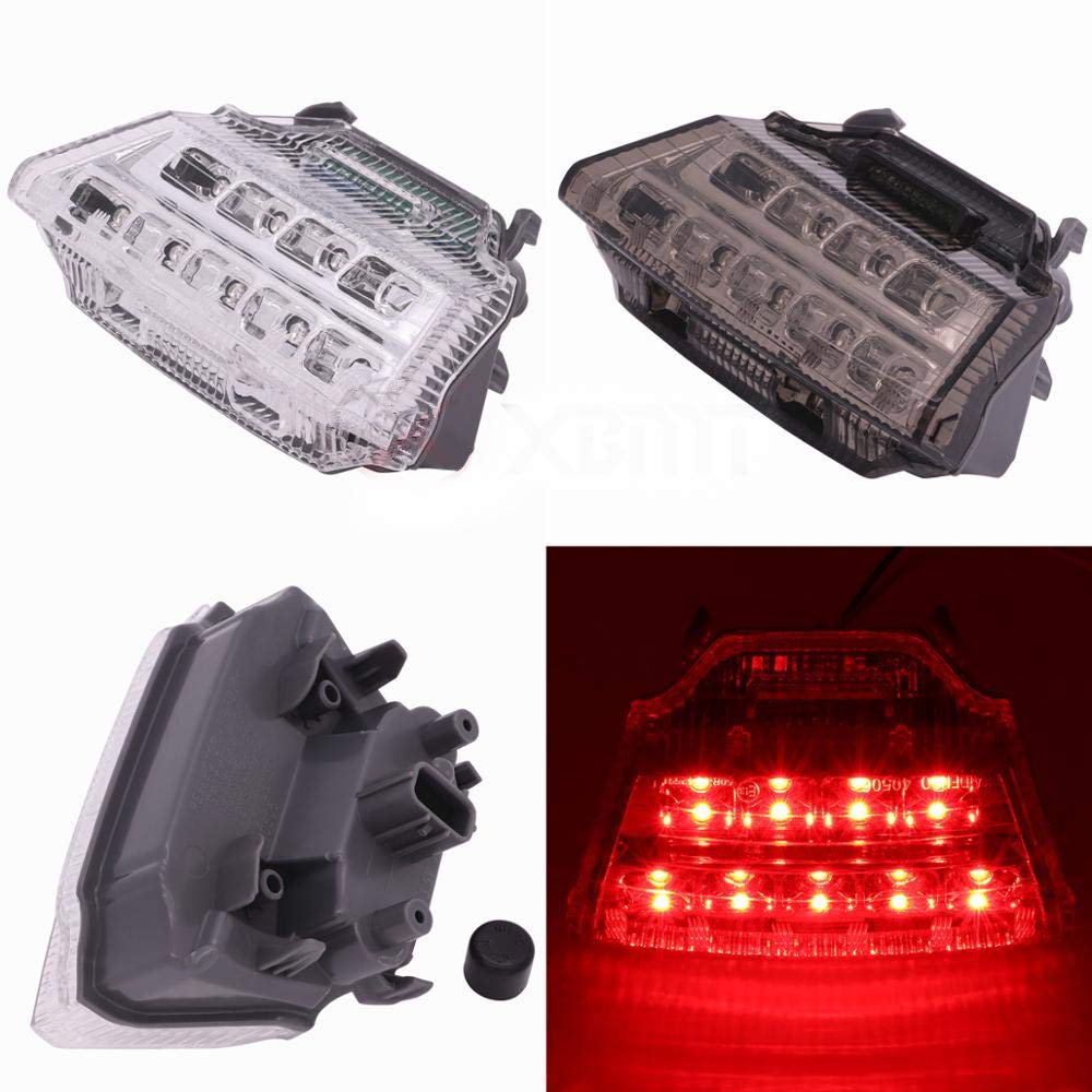 Fanale Posteriore LED Con Freno E Indicatori Di Direzione Integrati Per Kawasaki ZX-10R 2011-2014 – Lente Trasparente, Plug-and-Play