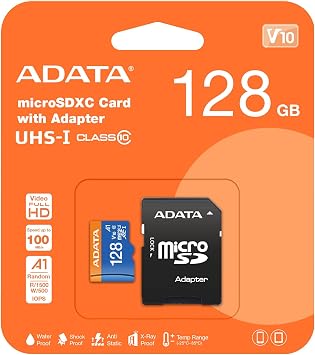 ADATA DX128GUICL10A1-RA1 128 GB Micro SD Kart