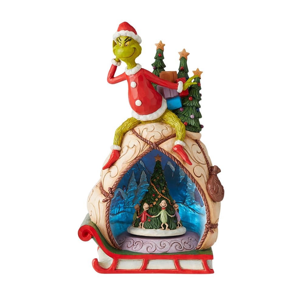 Amazon.com: Enesco Dr. Seuss Grinch Jim Shore Santa Grinch