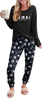 Ekouaer Pajama Sets for Women 2 Piece Plaid Pjs Long Sleeve Lounge Sets Comfy Gingham Nightwear with Pockets