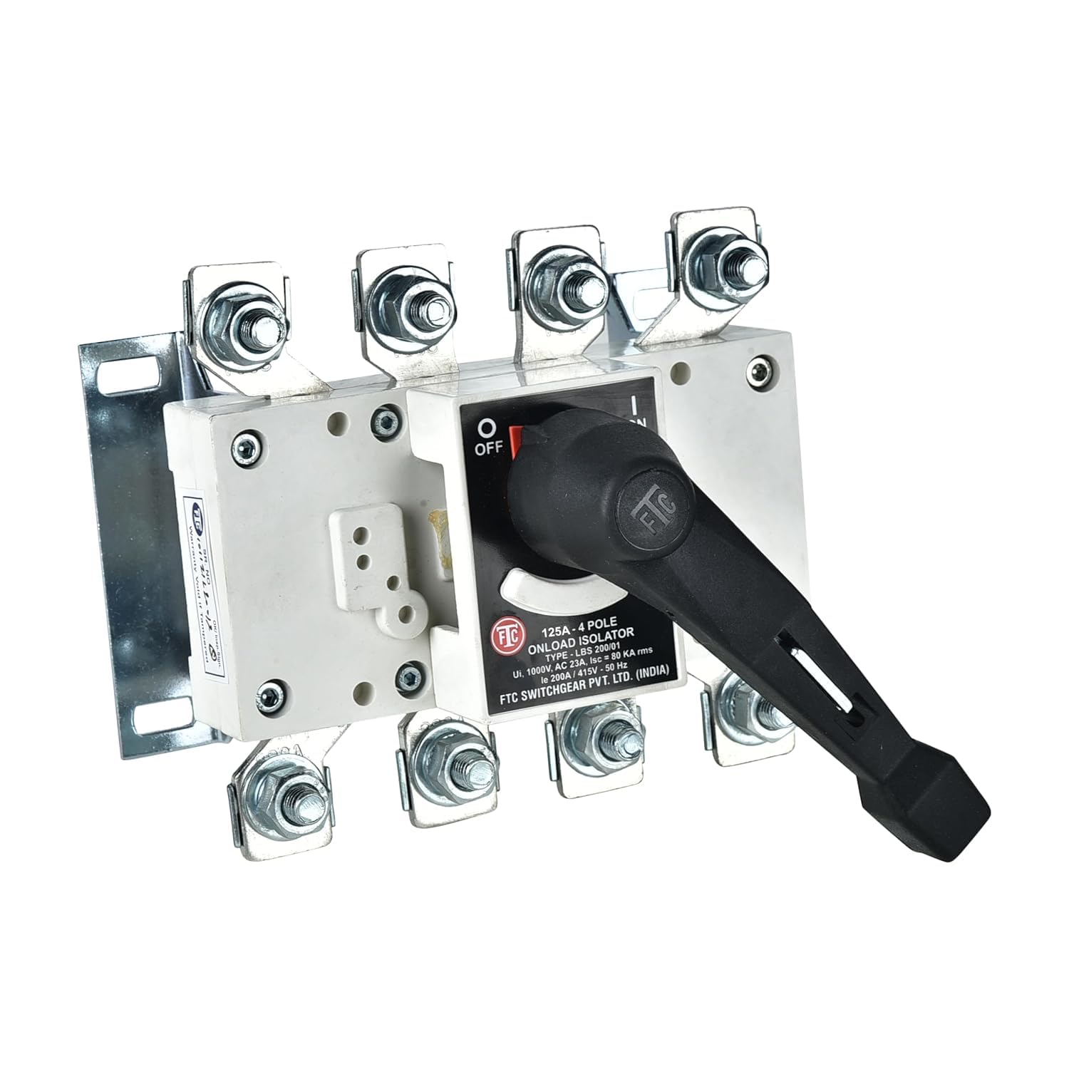 FTC Make load break switches 125Amp 4pole 415V AC open execution, LBS-125/01-picture-15
