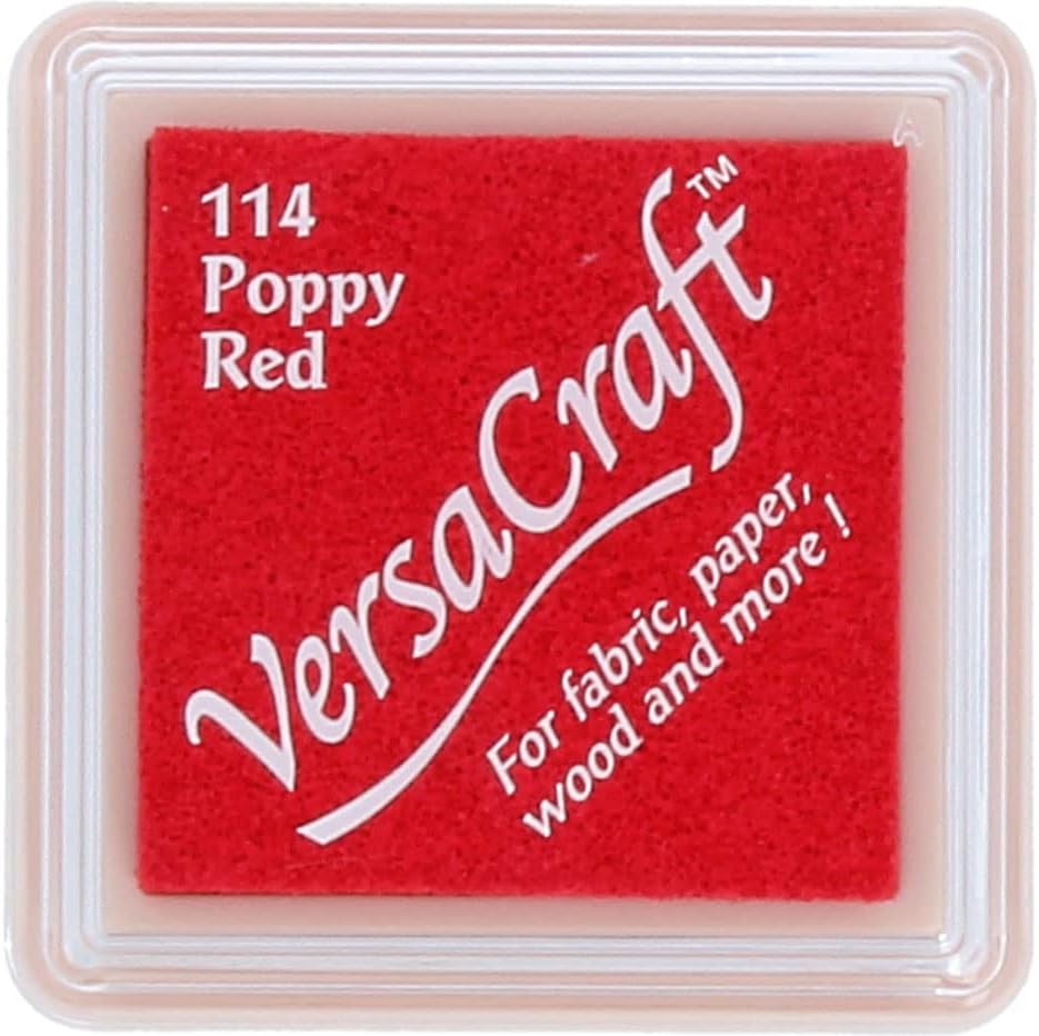 Artemio Versacraft Poppy Red Pigment Ink Pad - Small