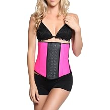 TheMogan Womens Workout Power Waist Cincher Body Shaper Natural Rubber