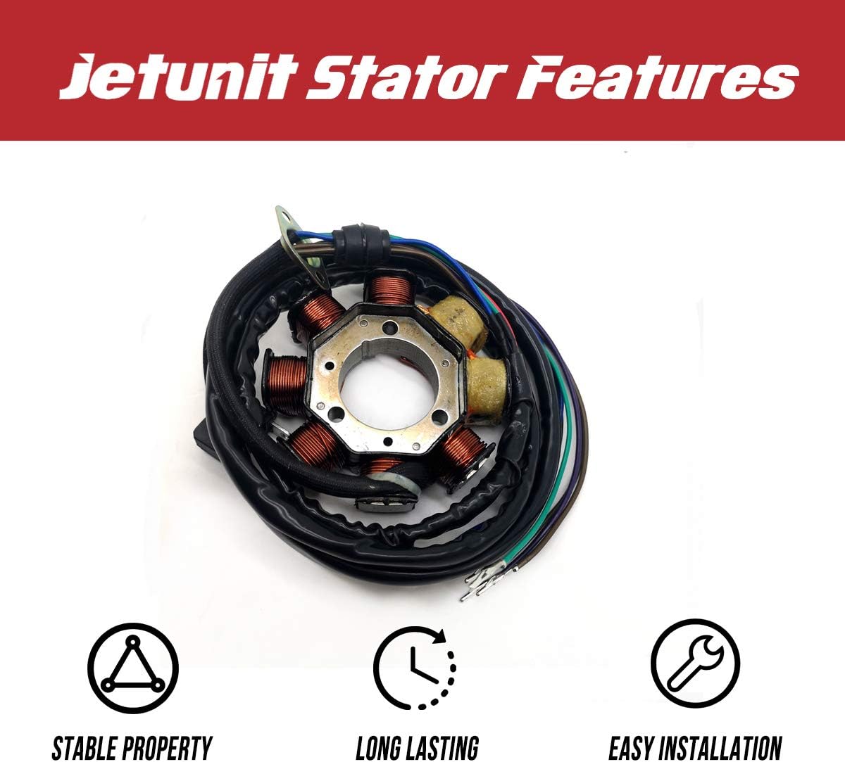 Stator for Kawasaki Jet-Ski 21003-3726 1992-1995(750 SS-JH750) 1994-95(ST-JT750) 1993-95(Super Sport XI-JH750) 94(XiR-JH750)