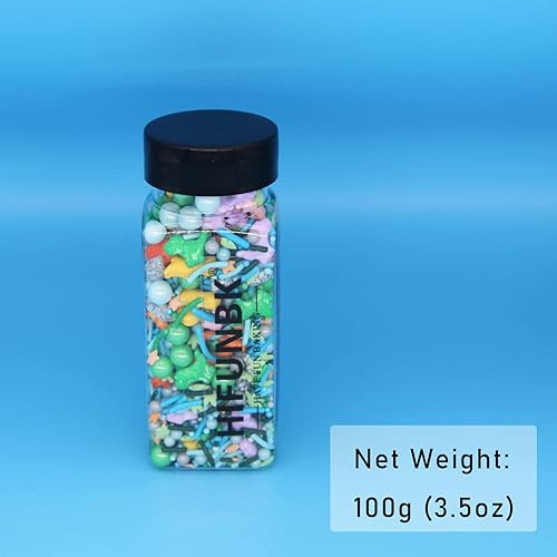 Miniatura 4 de Gránulos de dinosaurio para decoración de pasteles, mezcla comestible de tiranosaurio estegosaurio gragea para fiesta de cumpleaños de niños, perlas