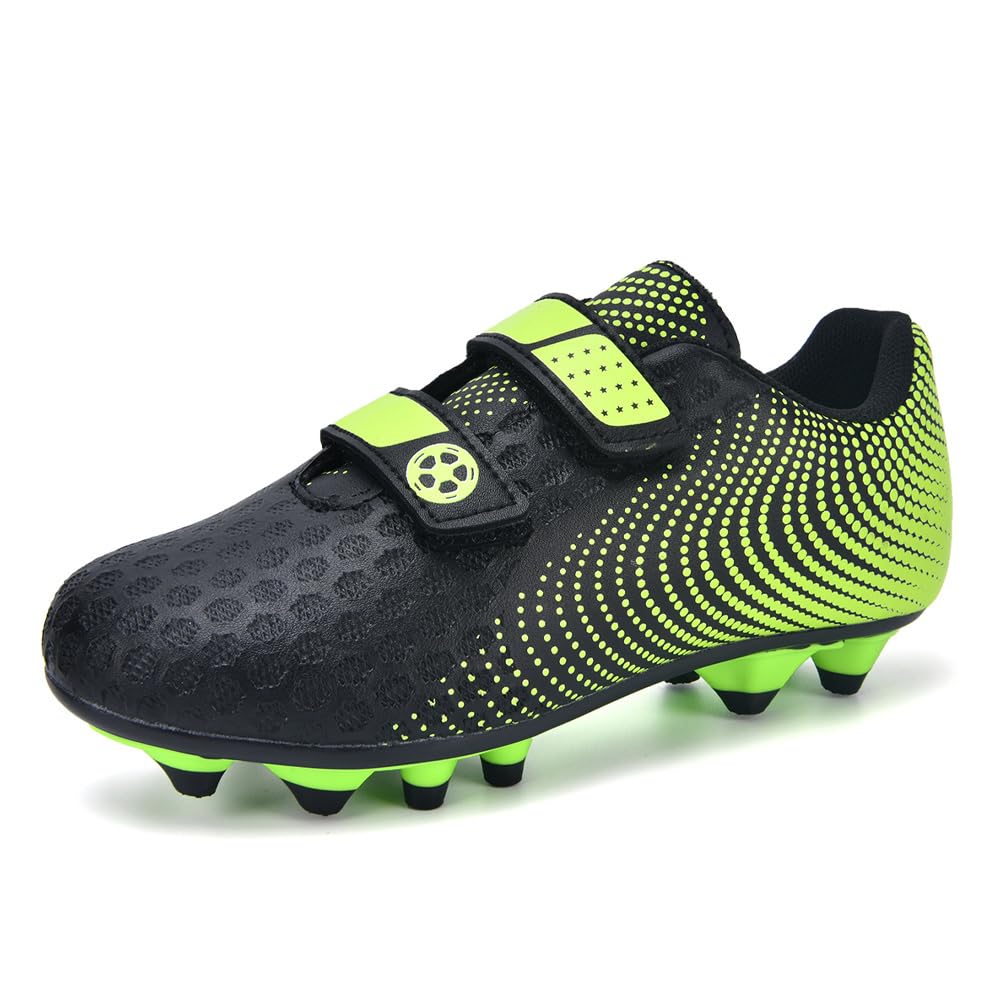 Botas de Futbol Niño Zapatos de Futbol Zapatillas Futbol Césped Artificial Tacos Profesional Entrenamiento Aire Libre Deporte Antideslizante Cómodo Unisex 28-37EU