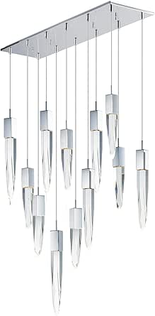 Quartz Led 12-Light Pendant