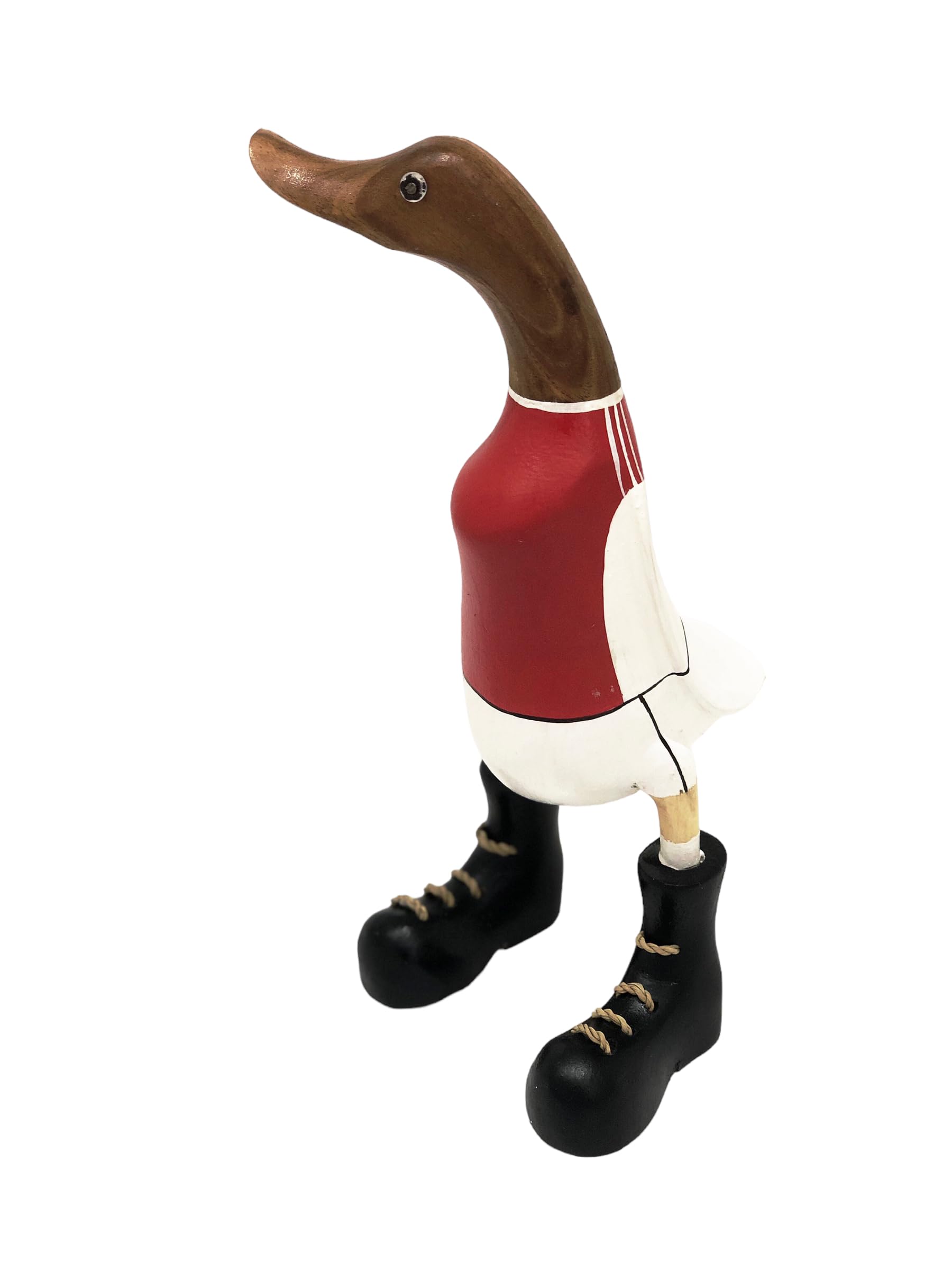 Wooden Football Duck Ornament Sports Ducks