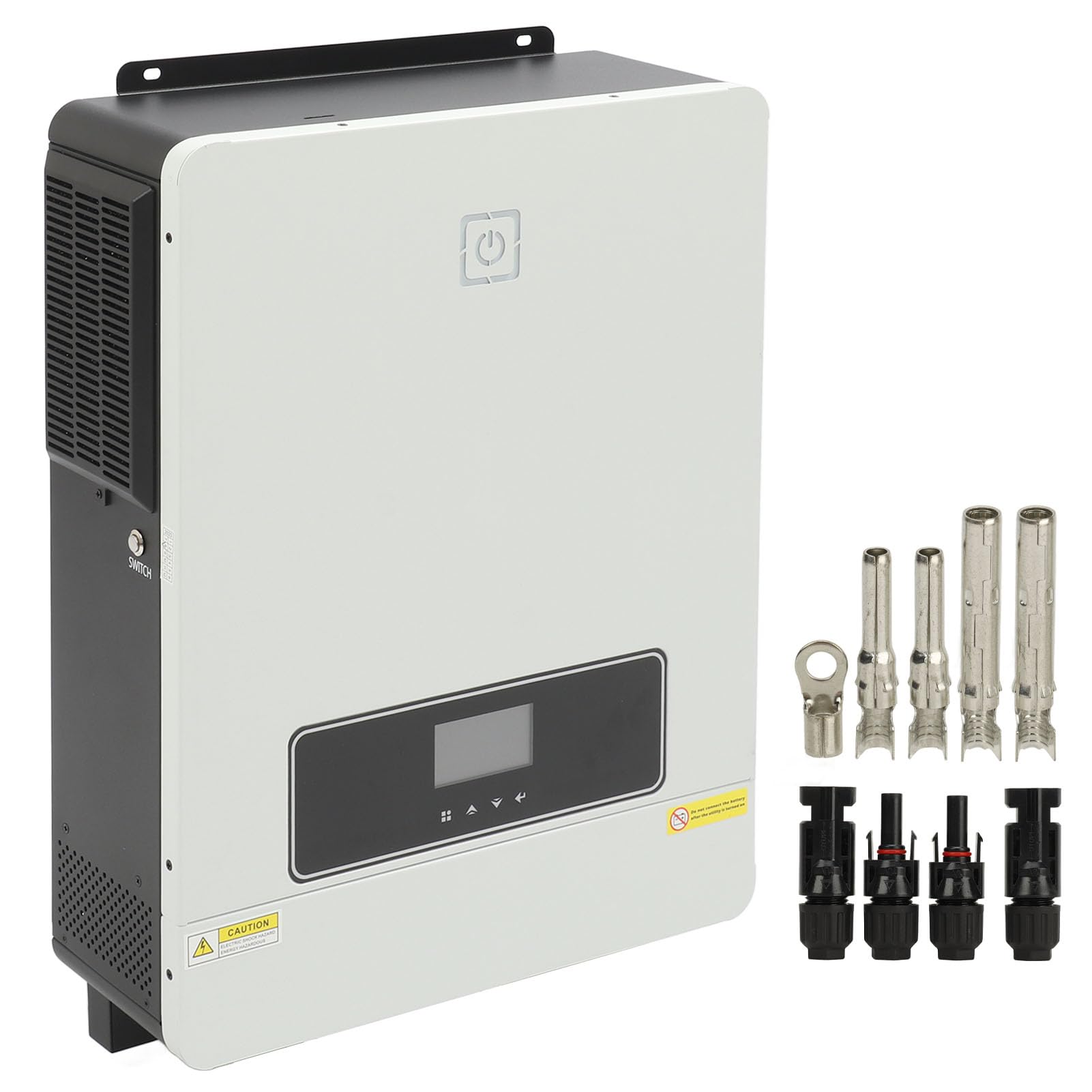 Cocoarm Falownik Sinusoidalny 7,2 KW 48 V Hybrydowy Falownik Solarny Wysokiej Częstotliwości Stop Aluminium AC 230 V Wyświetlacz LCD Multi Protection do Nadzoru w Szkole Domowej