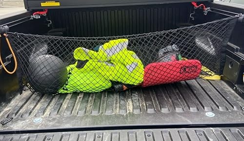 Miniatura 3 de Red de carga organizadora de maletero para Hyundai Santa Cruz 2022-2025  Red de carga estilo sobre para camioneta  Organizador de maletero de coche