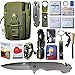 STEALTH SQUADS 42 in 1 SURVIVAL MILITARY POUCH KIT, PREMIUM TACTICAL POCKET KNIFE, FIRST AID KIT, EDC MULTI-TOOL USE FOR CAMPING, HIKING, BIKING, OUTDOOR EMERGENCY SAFETY GEARS w/ BONUS E-BOOK