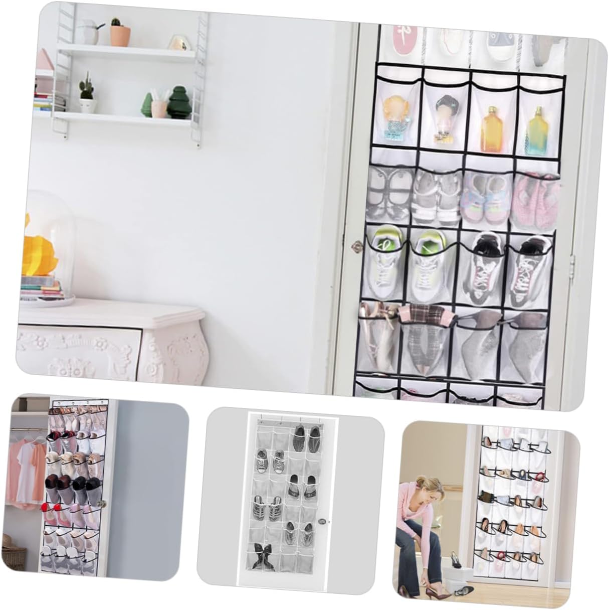 1Set Multi Functional Over Door Hanging Organizer Bag Storage for Home Office Travel Capacity Lightweight Design for Easy Organization
