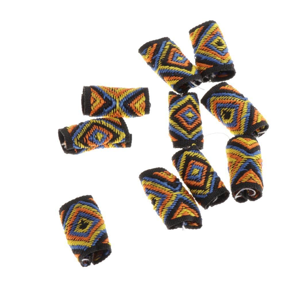 ATORSE 10X Knitted Fabric Hair Dreadlock Beads Tubes For Diy Braids Pendants 11|Health & Beauty|Hair Care & Styling|Other Hair Care & Styling-image-44