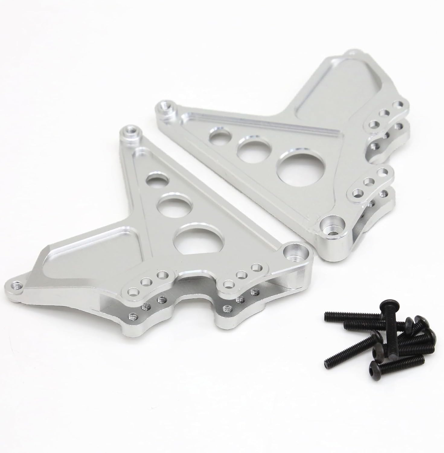 Aluminum Rear Shock Mount 8538 for Traxxas Unlimited Desert Racer 85086-4 UDR Upgarde Parts (Silver)
