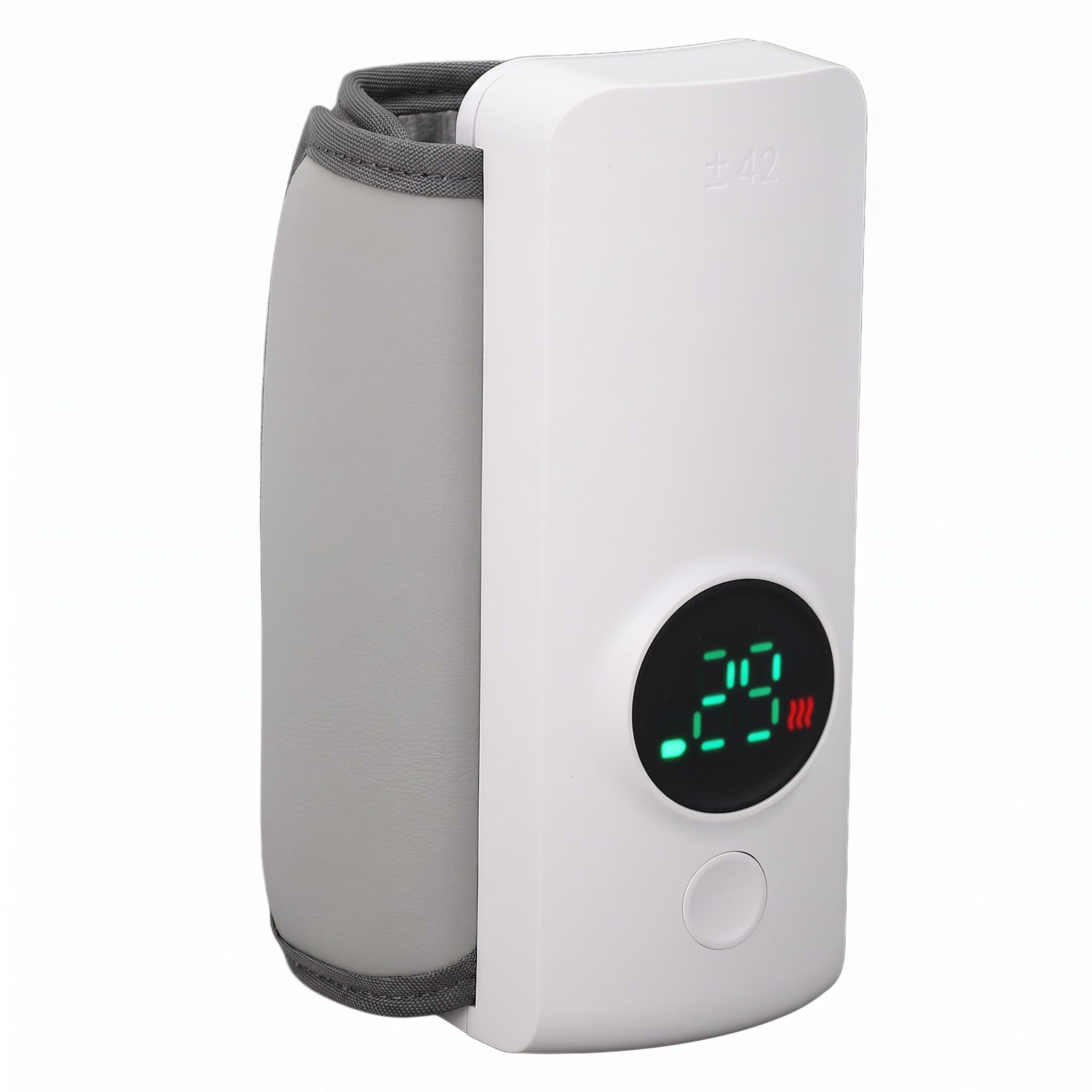 Calentador de Botellas Portátiles para Viajar, Calentamiento Rápido de 13-24 Minutos para Leche Materna, Calentador de Leche Portátil de Carga Rápida con Batería de 6000 MAh