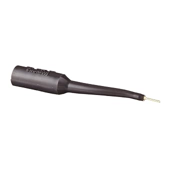 Pomona 4691-0 Banana Plug Test Adapter with #22 PIN, Black