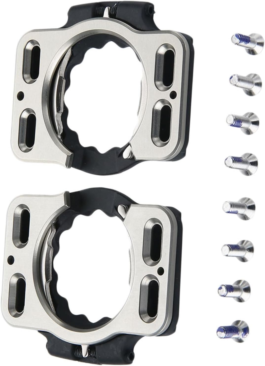BESTonZON 1pair Self-Locking Bike Pedal Cleats Cycling Footwear Connector for Mountain Biking Easy Installation Compatible Self-