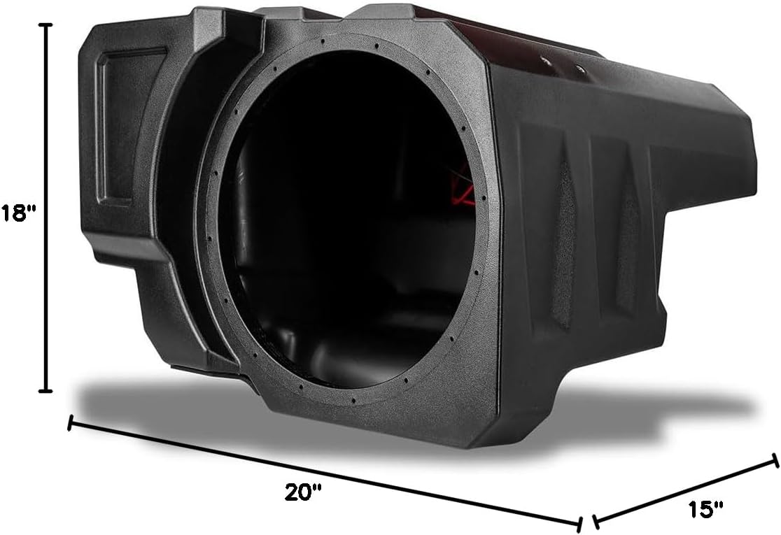 SSV Works 2020-2025 Polaris RZR Pro R 4, Pro S 4, Turbo R 4 and Pro XP 4 Four-Seat Rear Underseat 10" Subwoofer Enclosure | Enclosure Only RZ5-BS10U